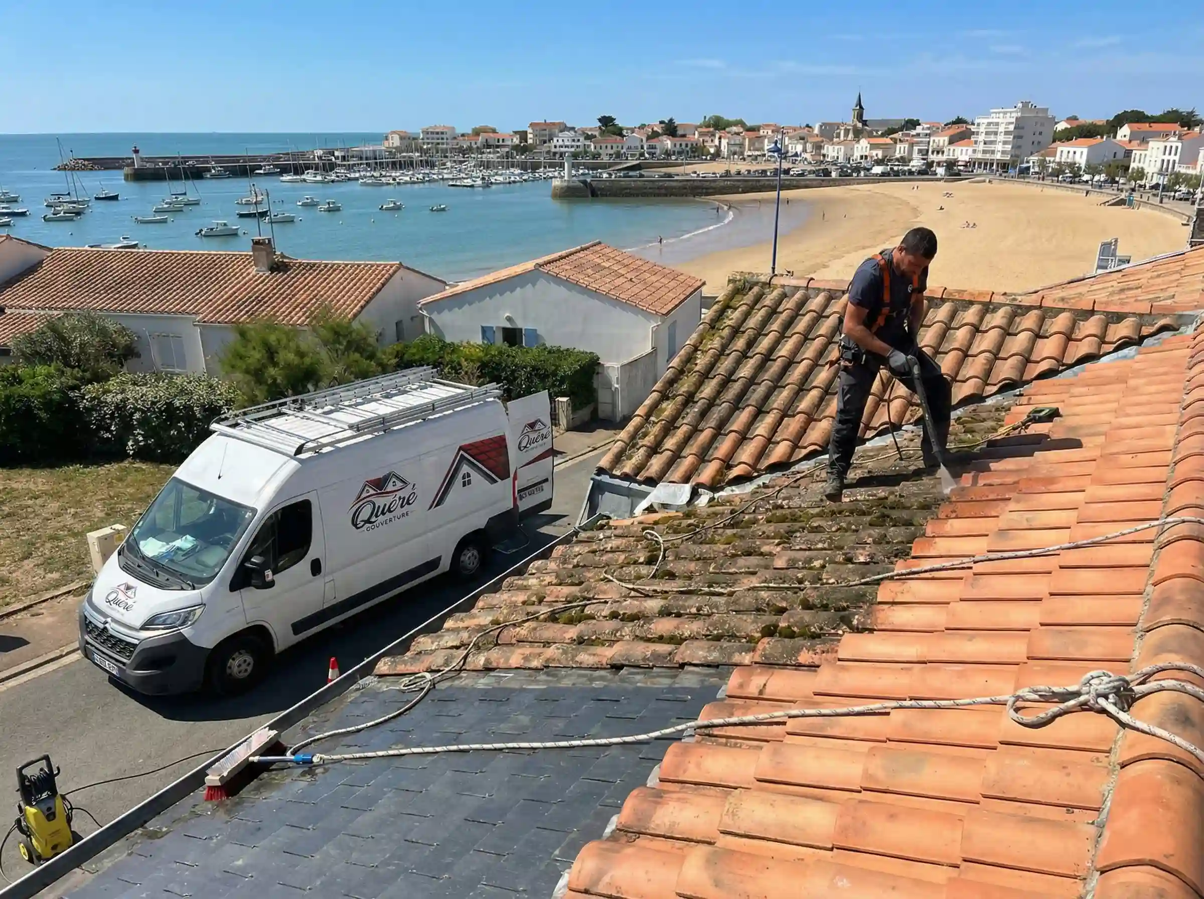 demoussage toiture concarneau