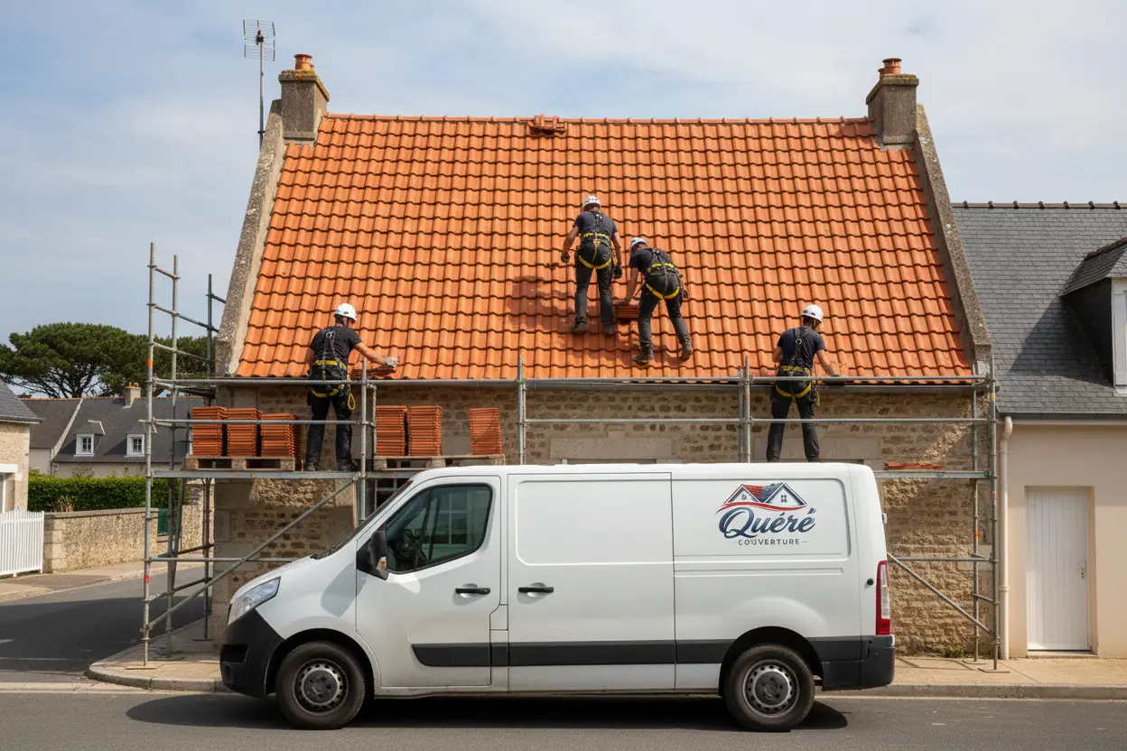 poseur tuiles ardoises concarneau